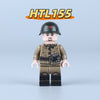 HTL152-156 World War II Soviet Winter Coat Soldiers Minifigures