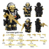 YZ00116C-00127C Operation Delta Force (with gold weapon fragments) - Military Special Forces Minifigures