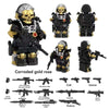 YZ00116B- YZ00127B Operation Delta Force (with black weapon fragments) - Military Special Forces Minifigures