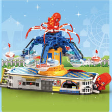 2144pcs XJD JD117 OCTOPUS AMUSEMENT PARK