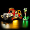 1924pcs Jurassic Park Jeep Wrangler