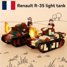 Military World War II French Renault Light Engineering Tank Artillery Vehicle