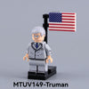 MTUV146-MTUV149 World War II History American Military Figure President General Minifigures