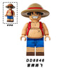 DD8841-8848 Eat too full series wheat uncle Ken master fat white soldier red pig Minifigures