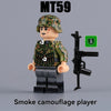MT56-MT59 WWII Foreign Legion British and French soldiers Minifigures