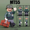 MT52-55 World War II Army Mountain Hunter Corporal, Medic Soldier Minifigures