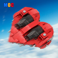 (Gobricks version) 316pcs MOC-146806 Herz-class split/tandem interceptor