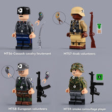 MT56-MT59 WWII Foreign Legion British and French soldiers Minifigures