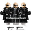 GG026 Special Ops Agent in Black minifigures
