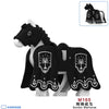 M163-170 Medieval knight's warhorse minifigures
