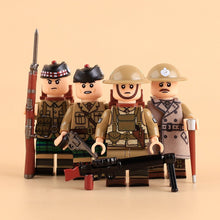 MTZ039-MTZ042 British machine-gunner cavalryman, World War I Minifigures