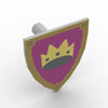 PARTS 3846 Crown Lion Wolf Head  Falcon Elk Crusader Shield 5PCS