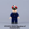 MTUV071-074 World War II historical military minifigures, firefighters, railway engineers