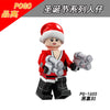 PG8189 Christmas Series Assembly Building Blocks Bat Girl Panther Marvel Captain Falcon Robin Minifigures