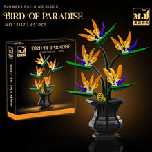 599pcs  MJi 13116/13117/13118/13119 Plum Blossom,Bird of Paradise,Cotton Rose,Dragon Claw Chrysanthemum