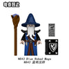 N843-844 Medieval-style Red-Robed and Blue-Robed Mages Minifigures