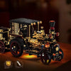 1331pcs HUIYOYOYI H1003 Retro Mechanical Steam Car