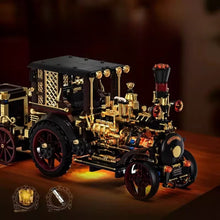 1331pcs HUIYOYOYI H1003 Retro Mechanical Steam Car