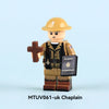 MTUV058-062 World War II Chaplain soldier Minifigures