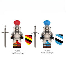 YL001 YL002 Medieval England French Noble Knights Minifigures