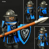 ST3631-3636 Medieval series white horse robe knight Minifigures
