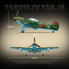 627 pcs QUANGUAN 100287 Yakovlev Yak-1B