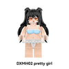 DXMH01-02 Beautiful Girl Series pink tide girl Minifigures