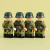 MTZ063-MTZ066 World War II Military Anti-Japanese War Soldier Infantry minifigures