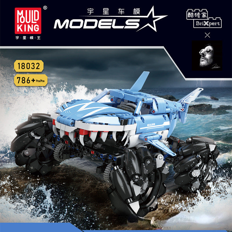 786pcs Mouldking 18032 Monster Jam Megalodon Remote-controlled