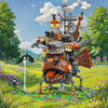 (Gobricks version) 1243pcs MOC Howl's Moving Castle