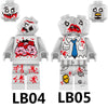 LB04 LB05 Halloween series tilted head Minifigures