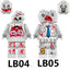 LB04 LB05 Halloween series tilted head Minifigures