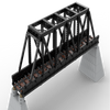 1224pcs MOC-51141 Iron Truss Railway Bridge