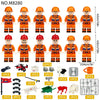M8280 Firefighting and Disaster Relief Team Minifigures