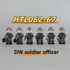 HTL062-067 World War II DW Officer Private First Class minifigure