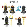 RT8010 Phantom Ninja Series Bans Five Person Group Minifigures