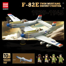 1107pcs QUANGUAN 100281 F-82E TWIN MUSTANG ESCORT FIGHTER