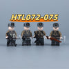 HTL072-075 World War II Mountain Hunter Uniform Minifigures