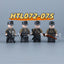 HTL072-075 World War II Mountain Hunter Uniform Minifigures