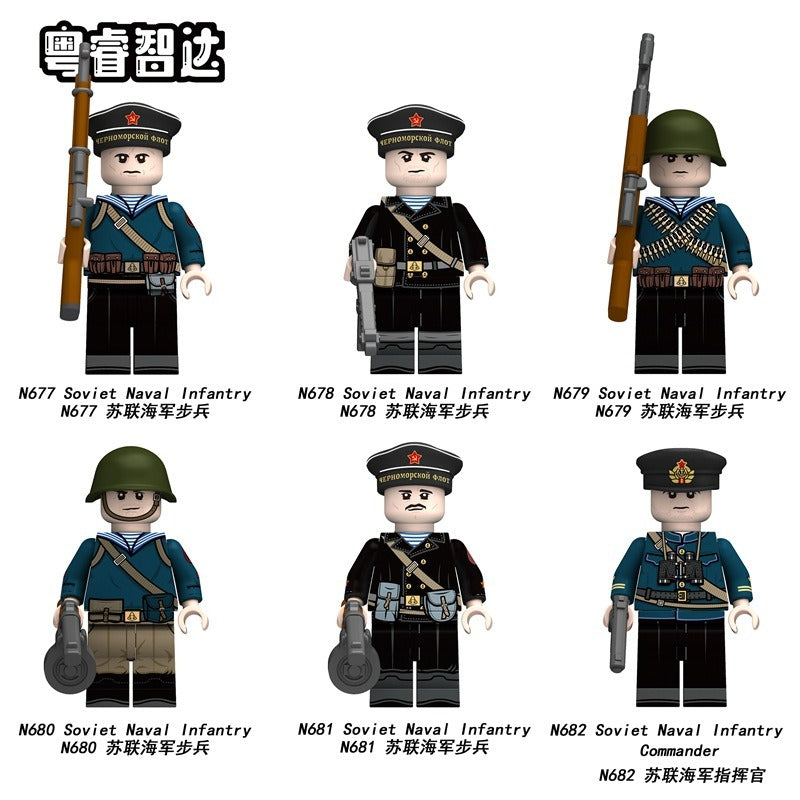 N677-682 World War II Soviet Navy Minifigures – Joy Bricks