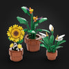 (Gobricks version) 340pcs MOC Small potted tropical plants
