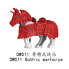 DW007-012 Medieval series Gothic warhorse Minifigures