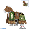 M163-170 Medieval knight's warhorse minifigures