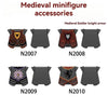 10pcs N2007-2010 medieval castle knight armor minifigures accessories