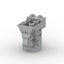 5pcs  30274 Brick, Modified 2 x 3 x 3 with Cutout and Lion Head - 6 Hollow Studs