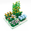 Flowering cactus, tulip, sunflower, cactus vine combination