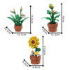 (Gobricks version) 340pcs MOC Small potted tropical plants