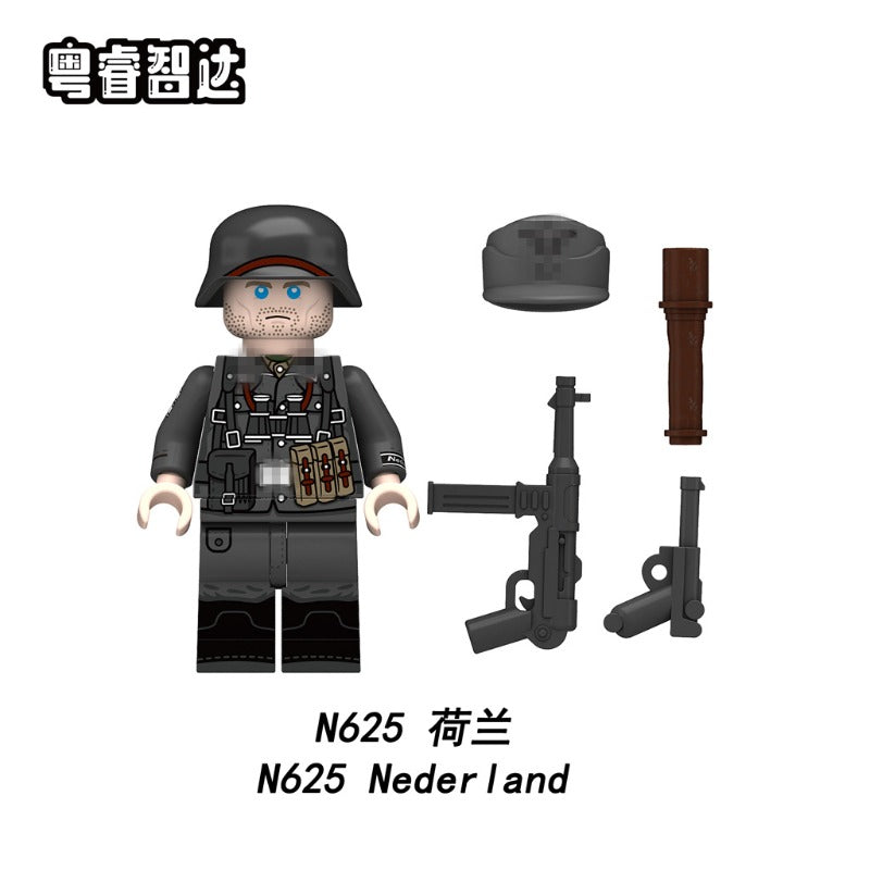 N625-628 World War II Foreign Legion soldier minifigure – Joy Bricks