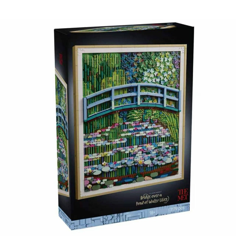 3179pcs Claude Monet - Bridge over a Pond of Water Lilies – Joy Bricks
