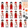 M8158 16 Racer Athletes Minifigures